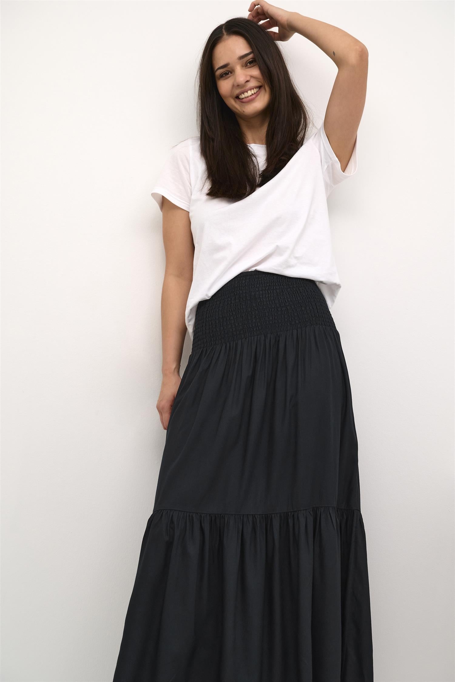 Maxi smock skirt