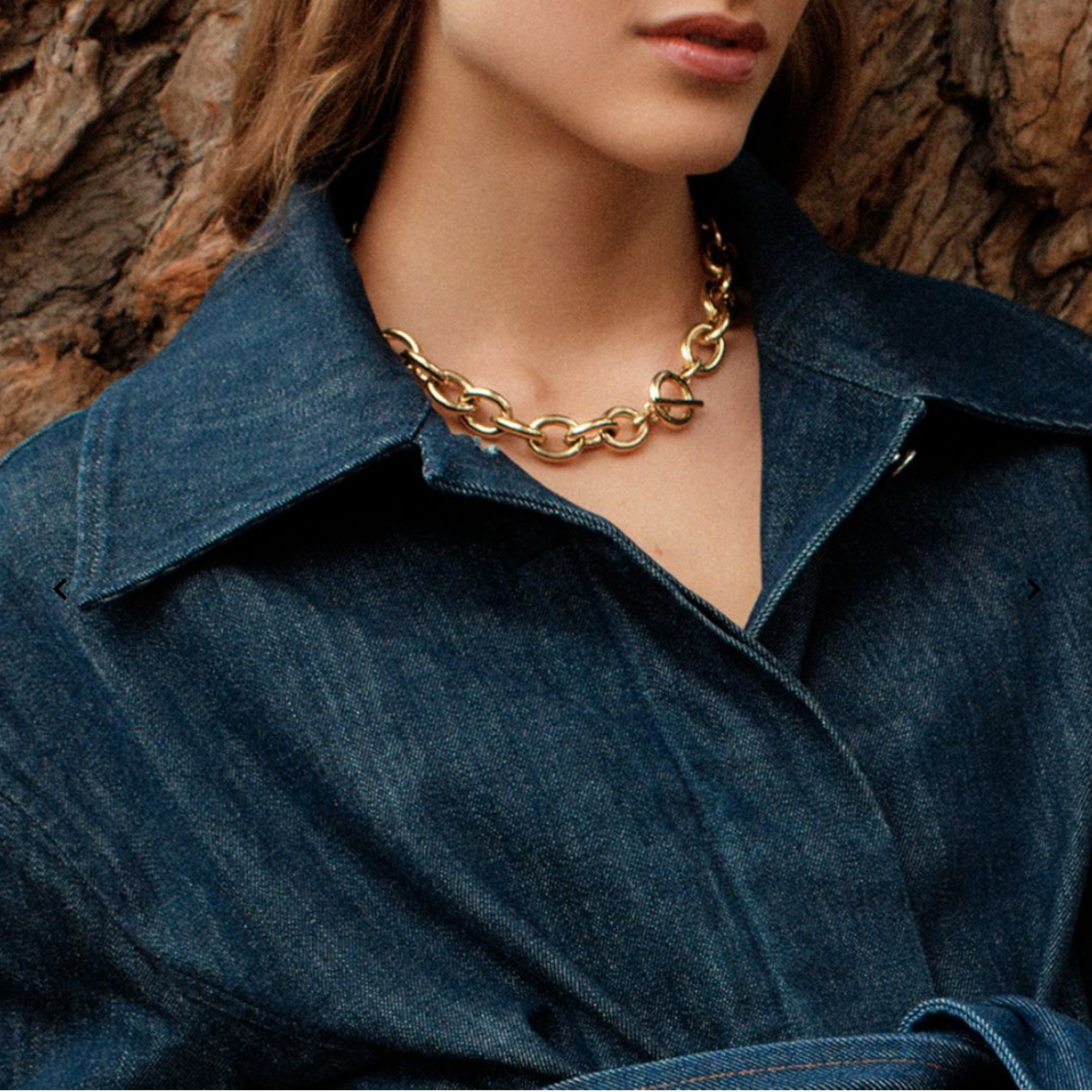 Ample necklace gold
