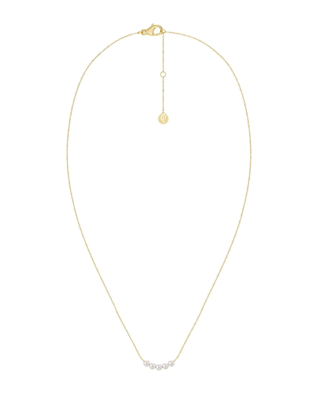 Pearly necklace gold