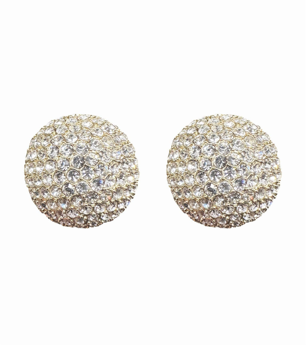 Bead sparkle studs gold