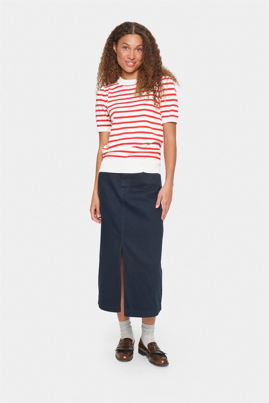 Mila ss stripe pullover