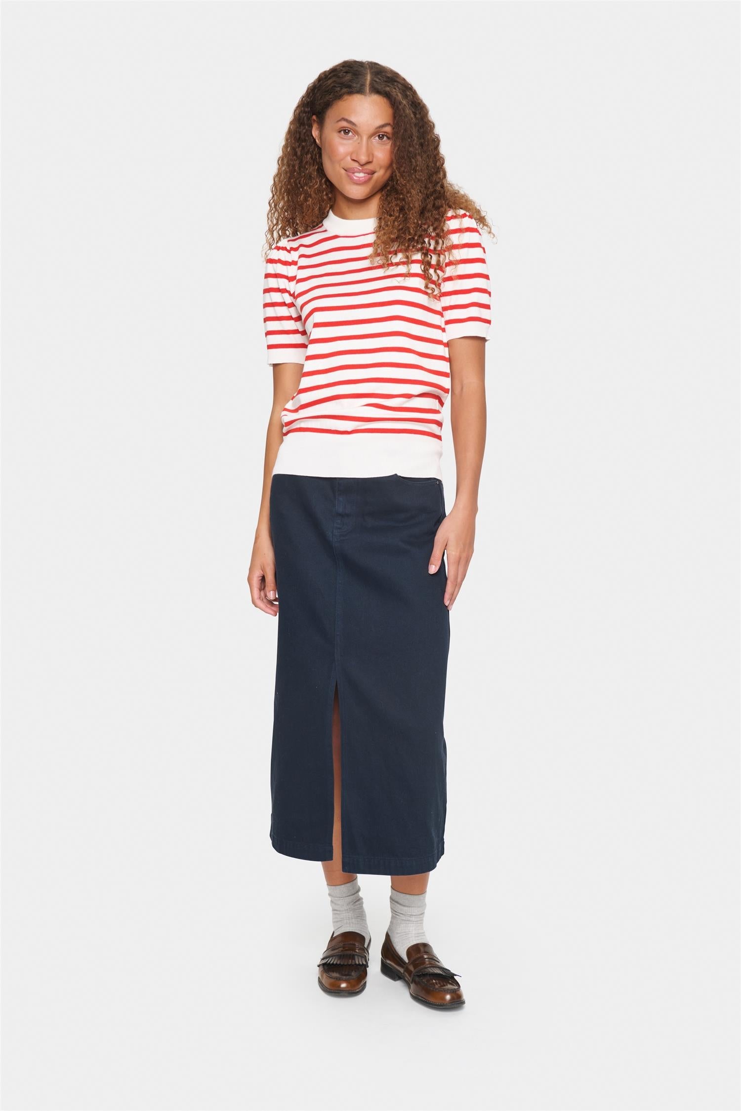 Mila ss stripe pullover