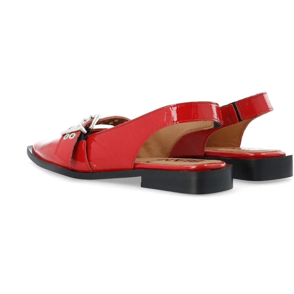 Victoria single buckle slingback leather