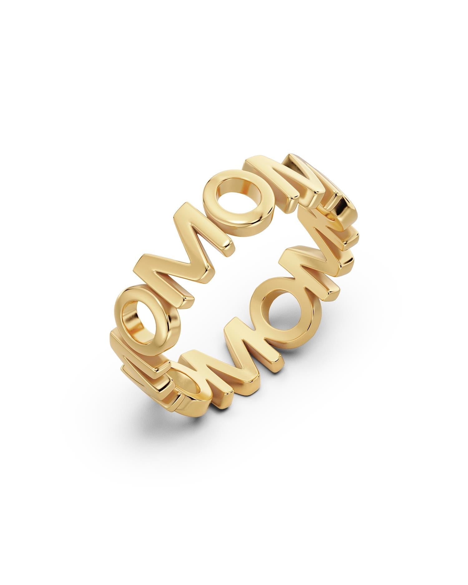 Mom multi ring gold