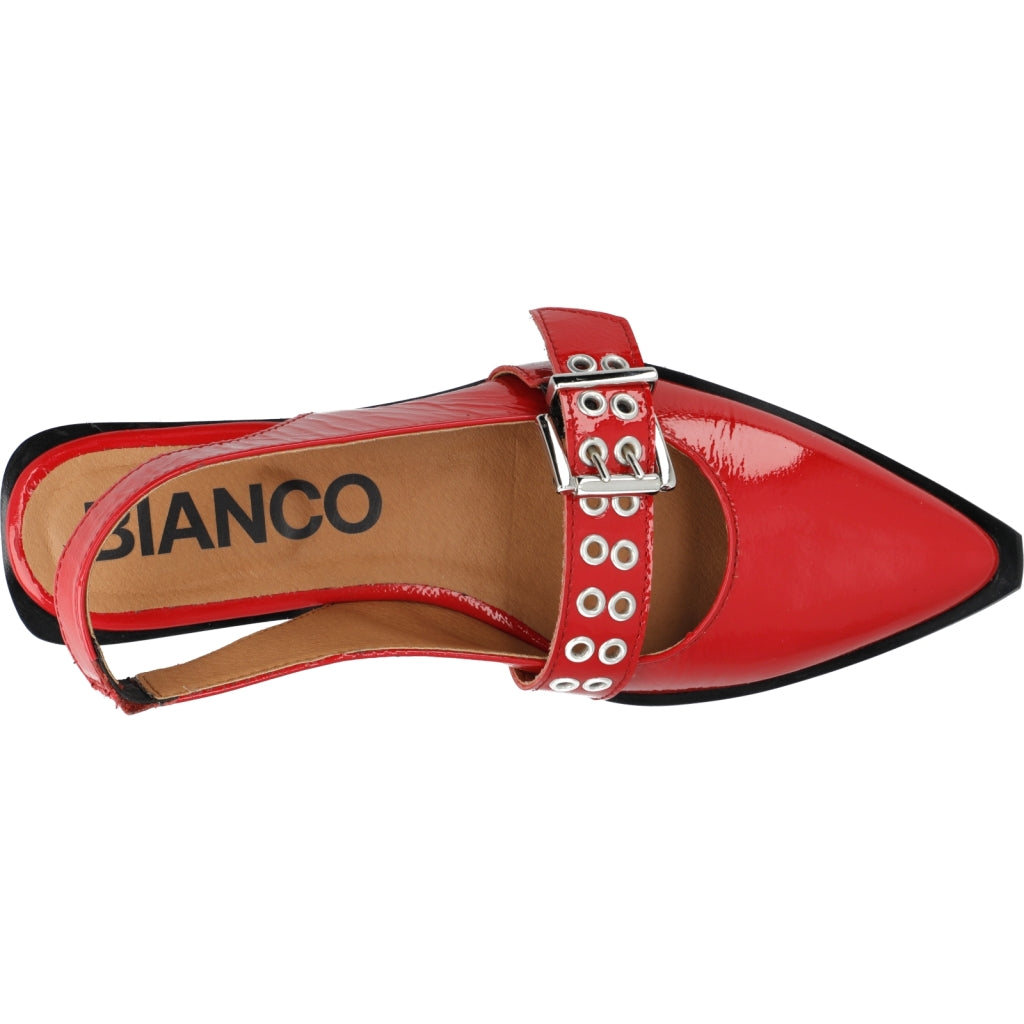 Victoria single buckle slingback leather