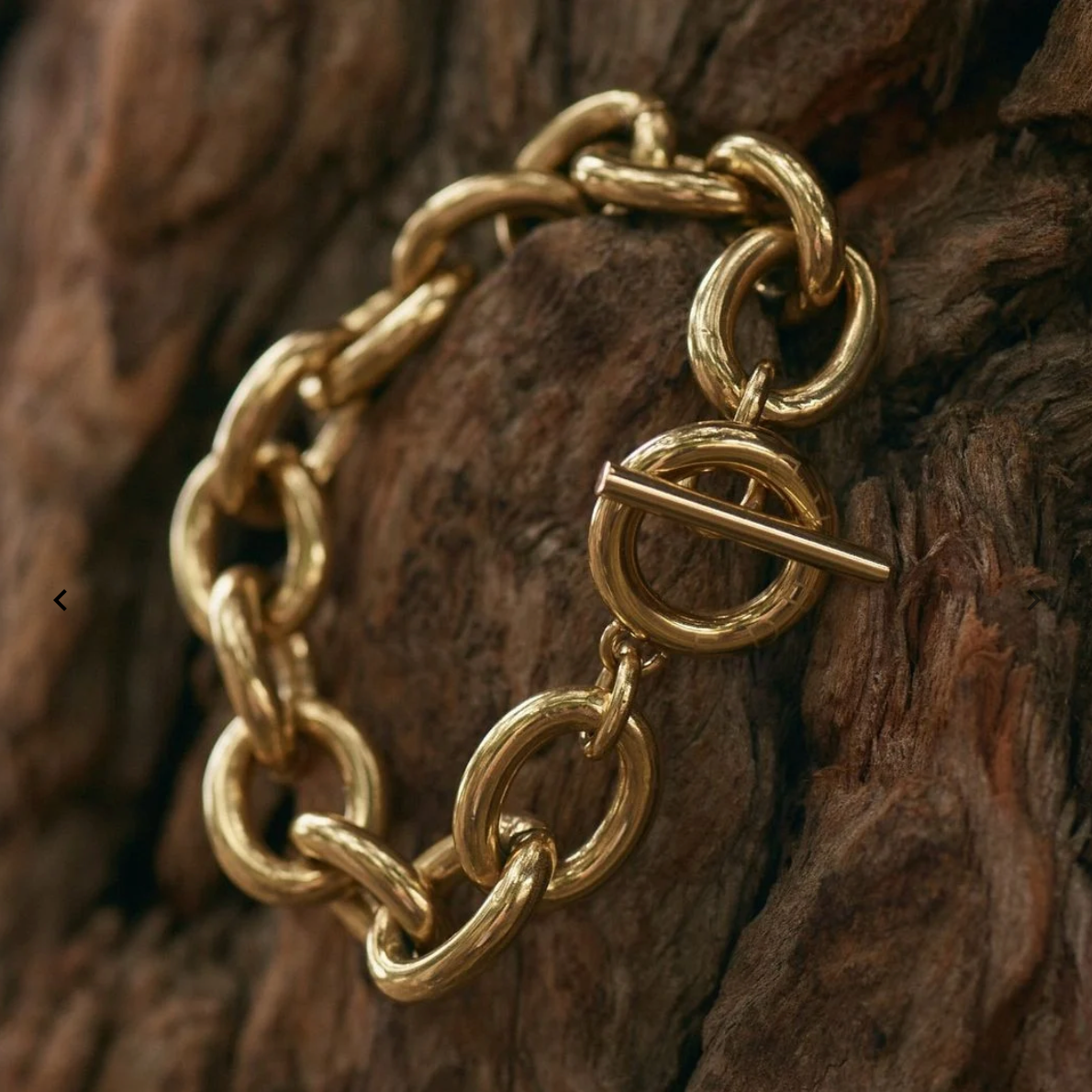 Ample bracelet gold L