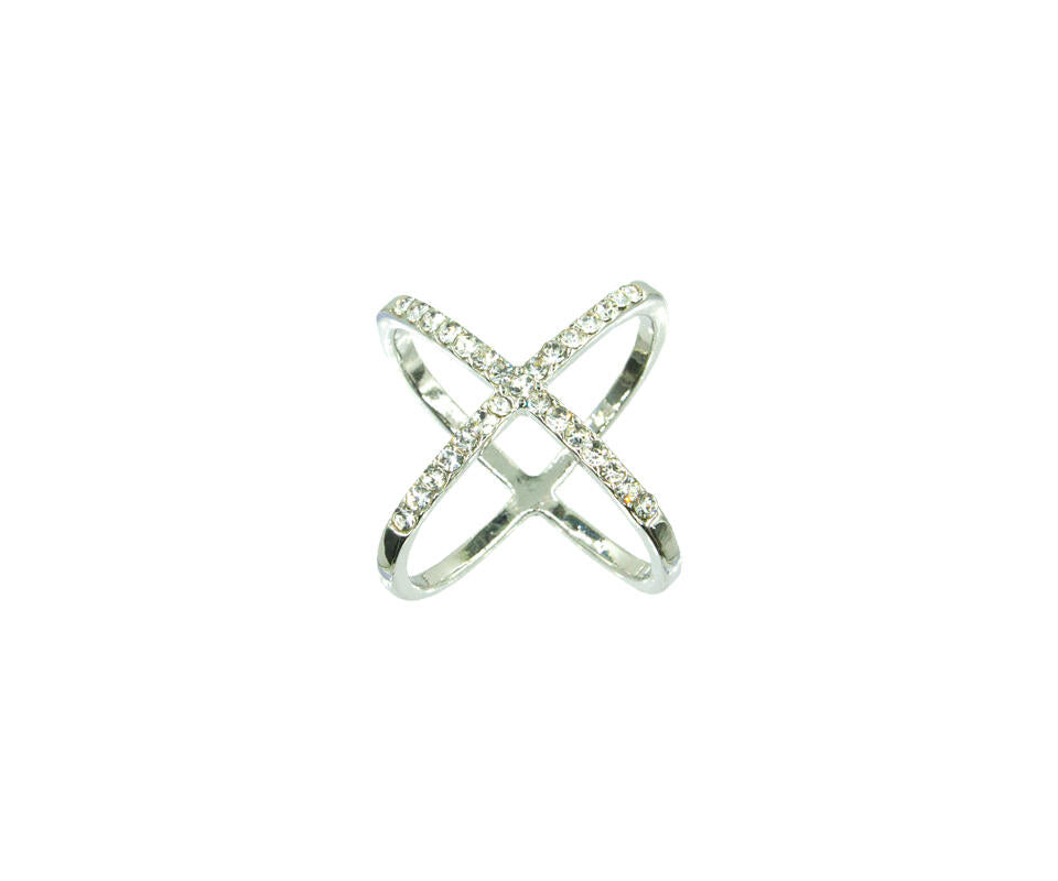 Skjerf ring m/strass