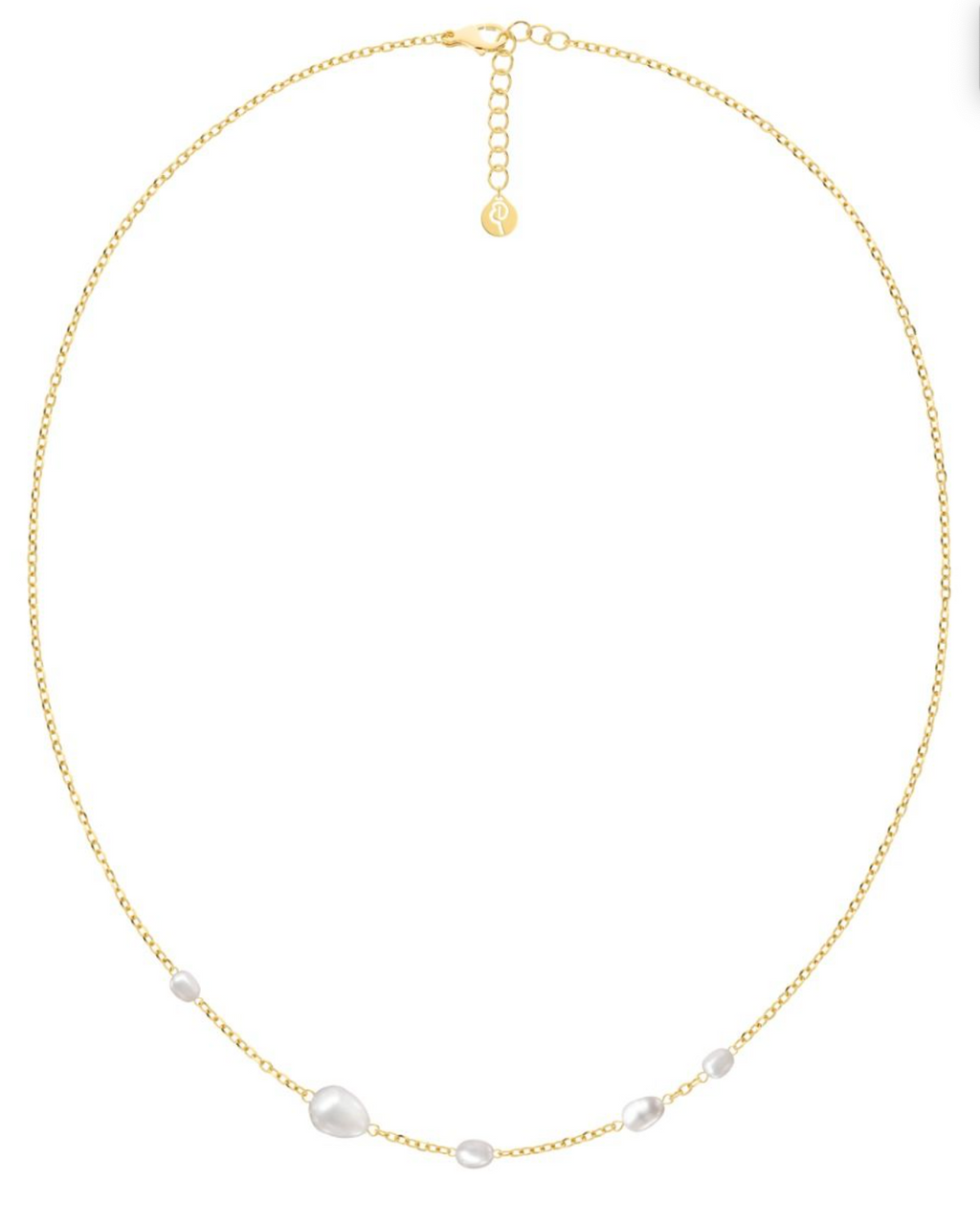Ocean necklace gold