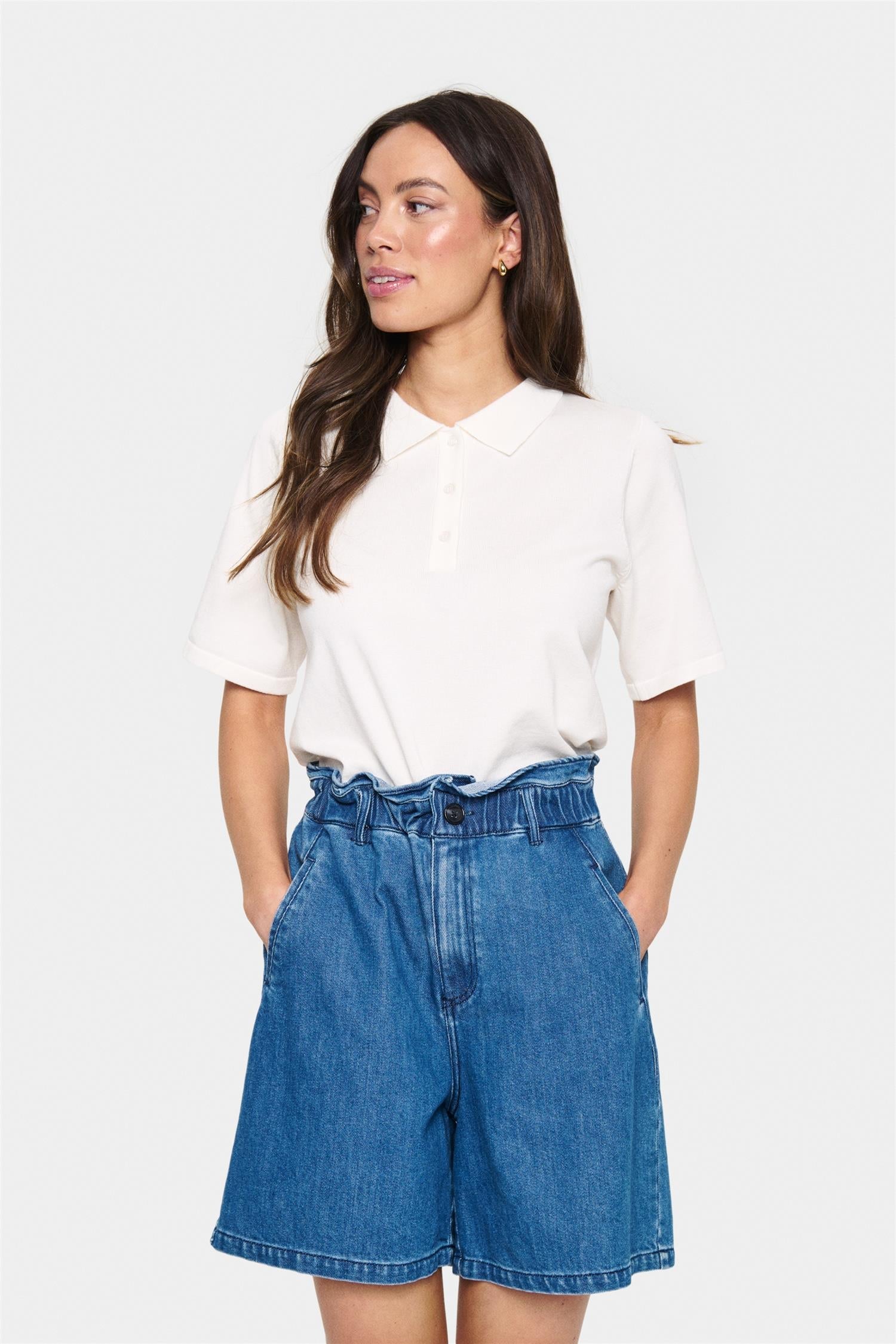 Mila polo ss pullover