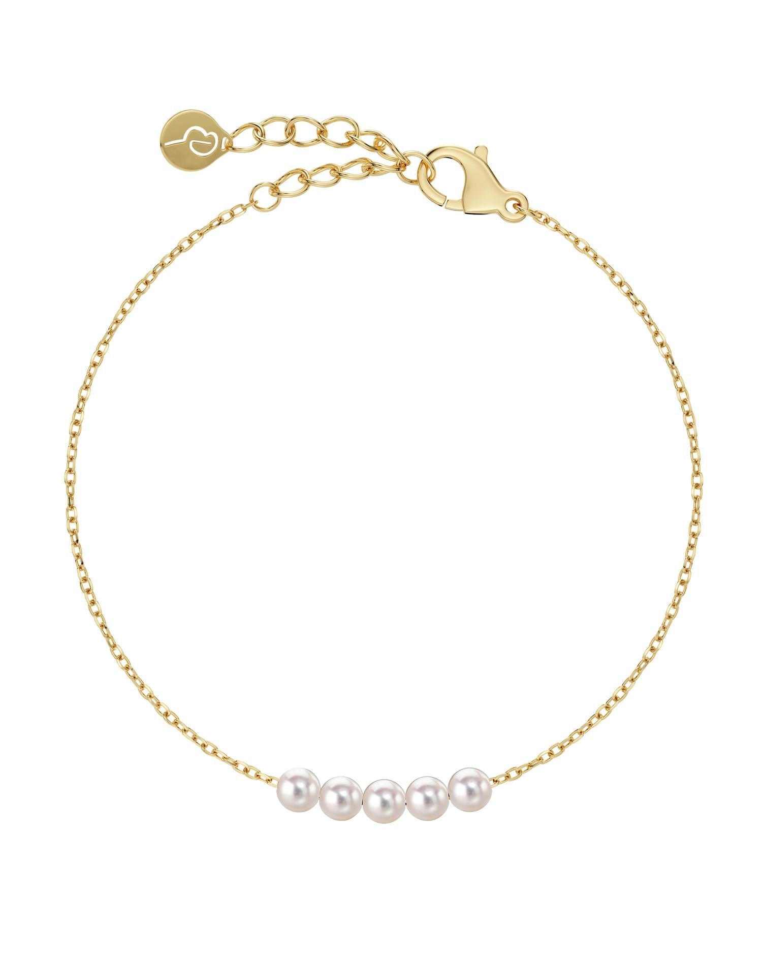Pearly bracelet gold