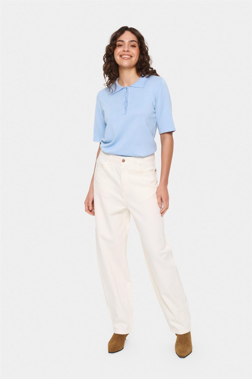 Mila polo ss pullover