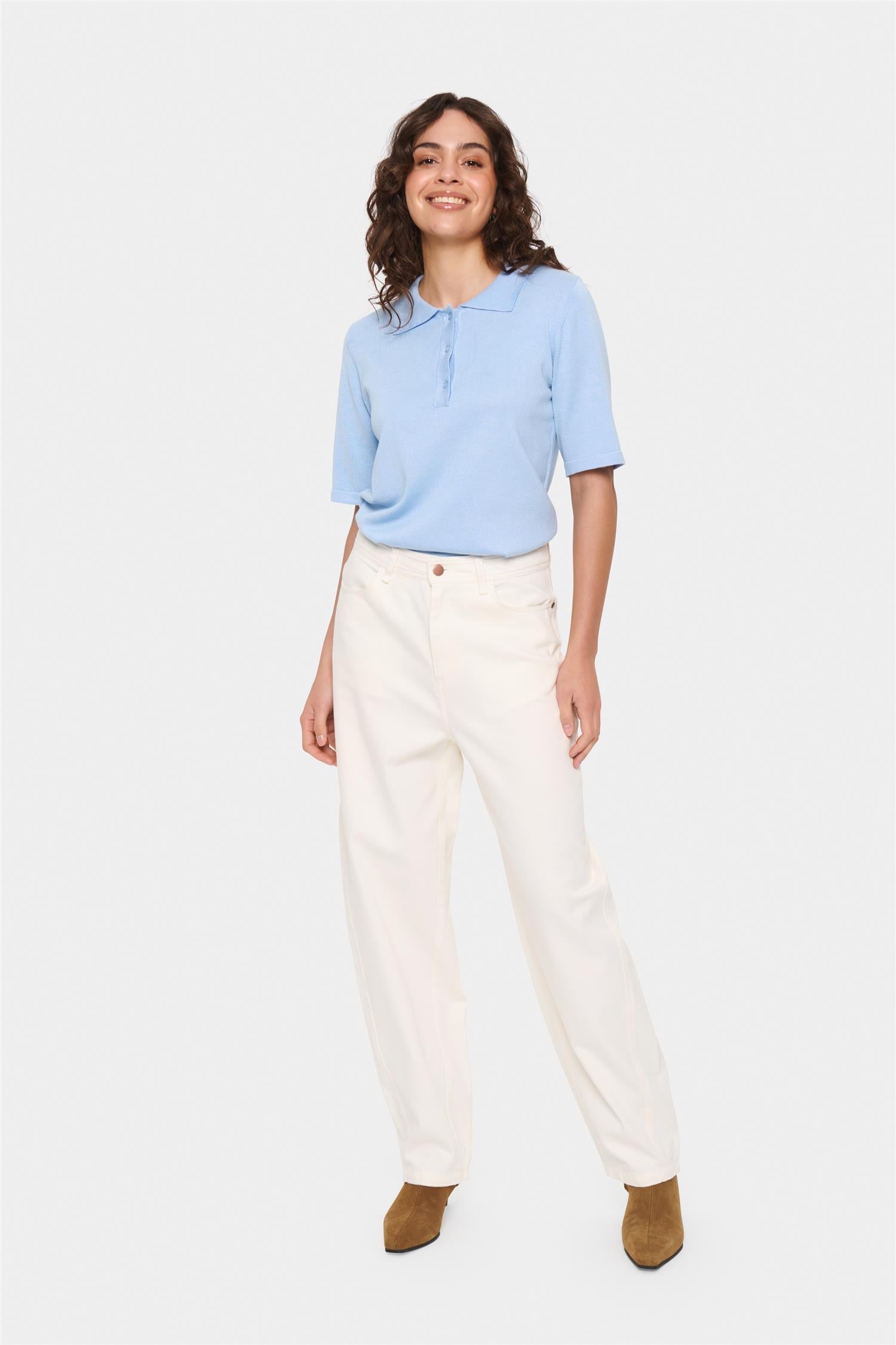 Mila polo ss pullover