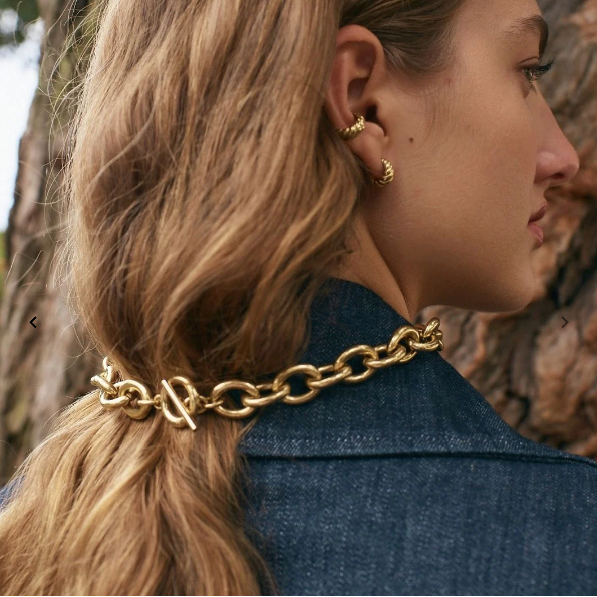 Ample necklace gold