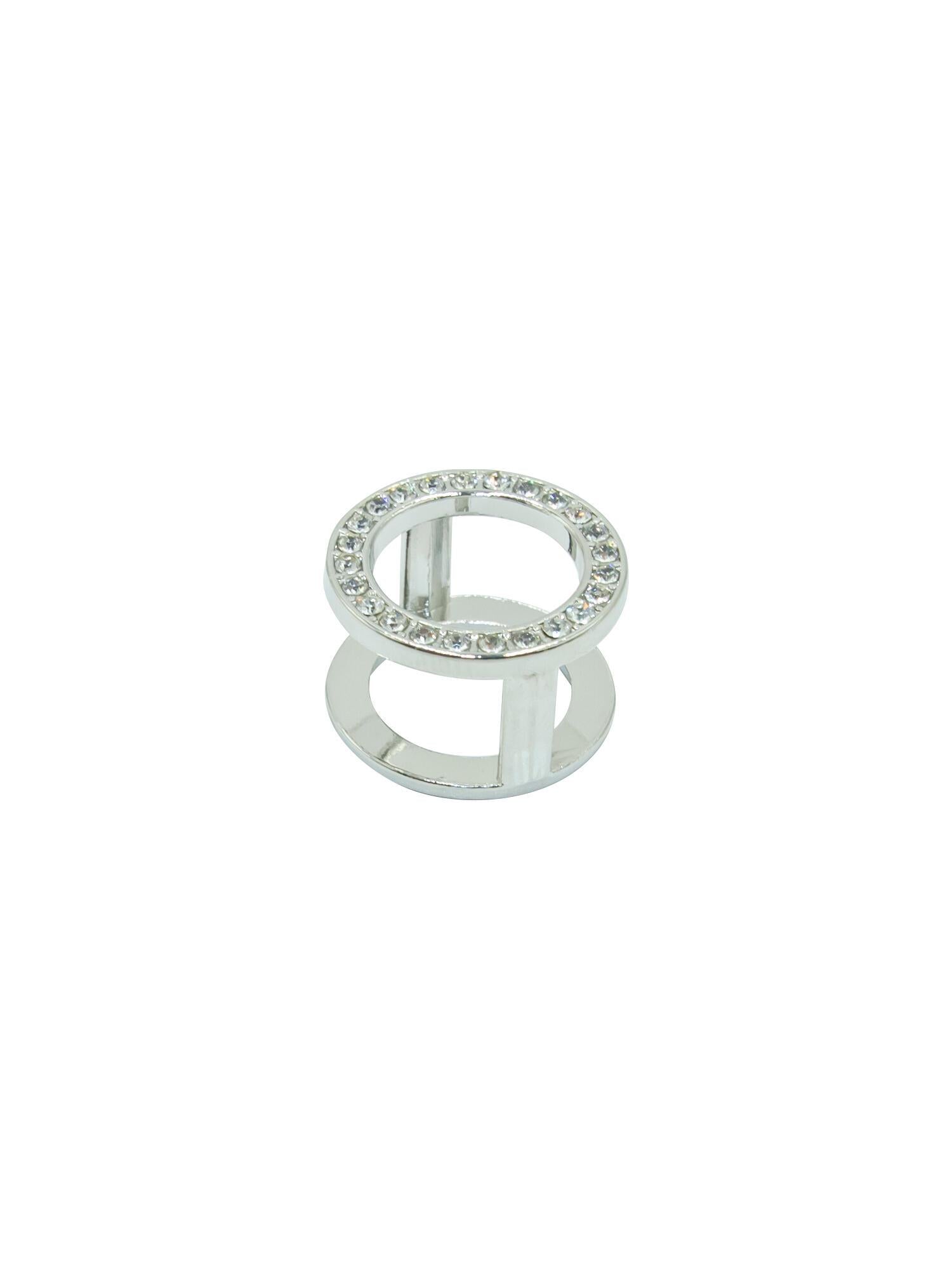 skjerf ring rund strass