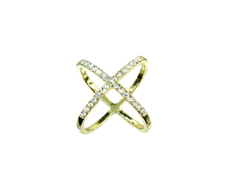 Skjerf ring m/strass