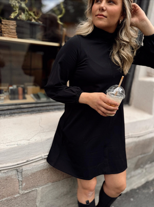short dress high neck