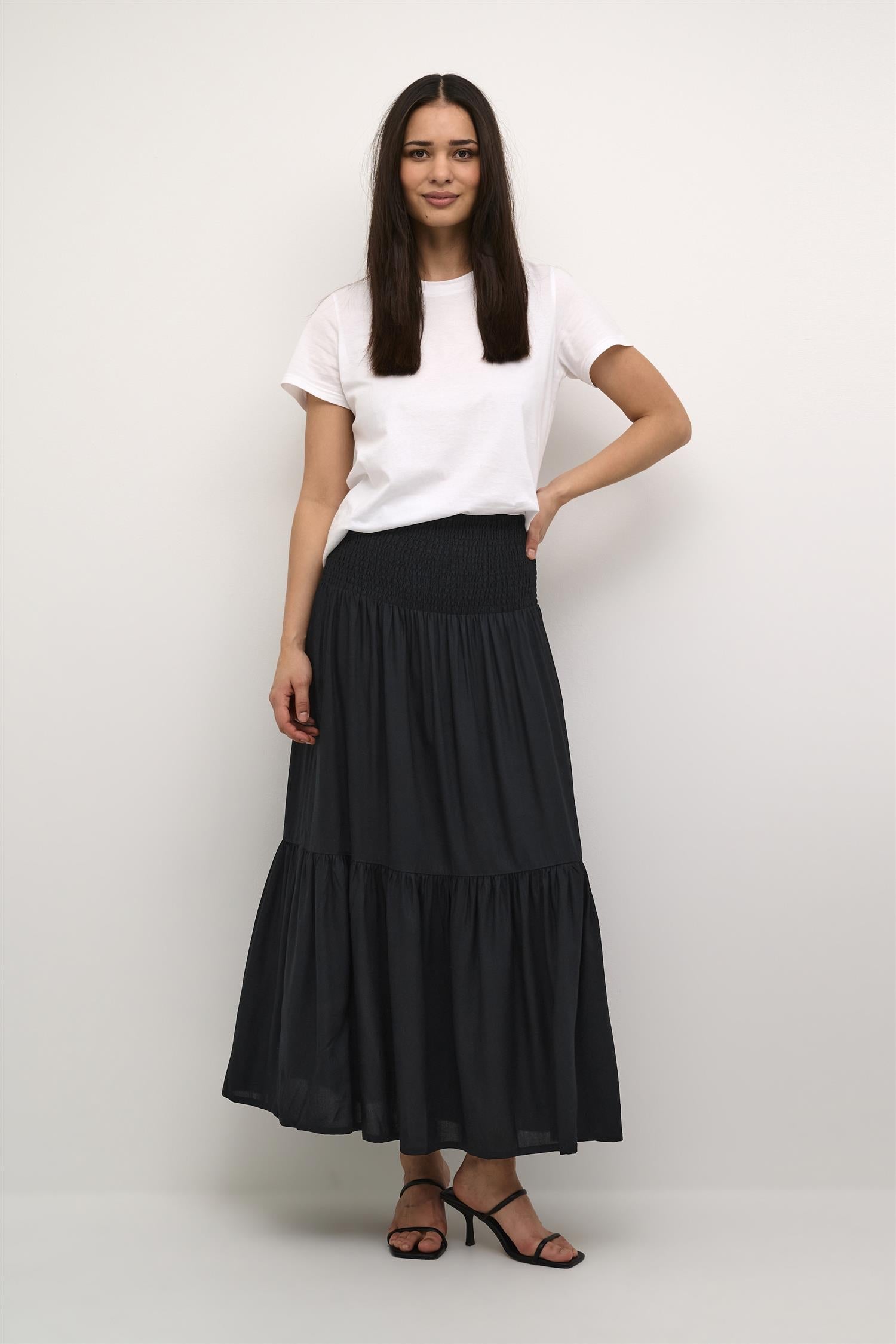 Maxi smock skirt