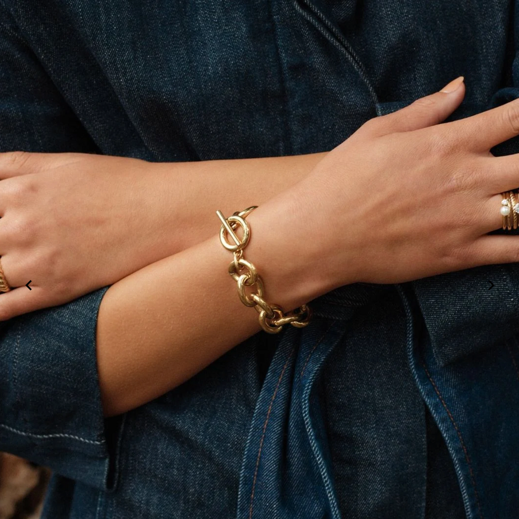 Ample bracelet gold L