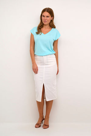 Zelina long denim skirt