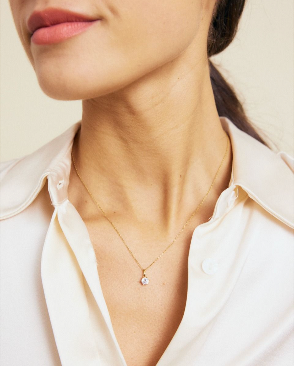 Crown necklace gold