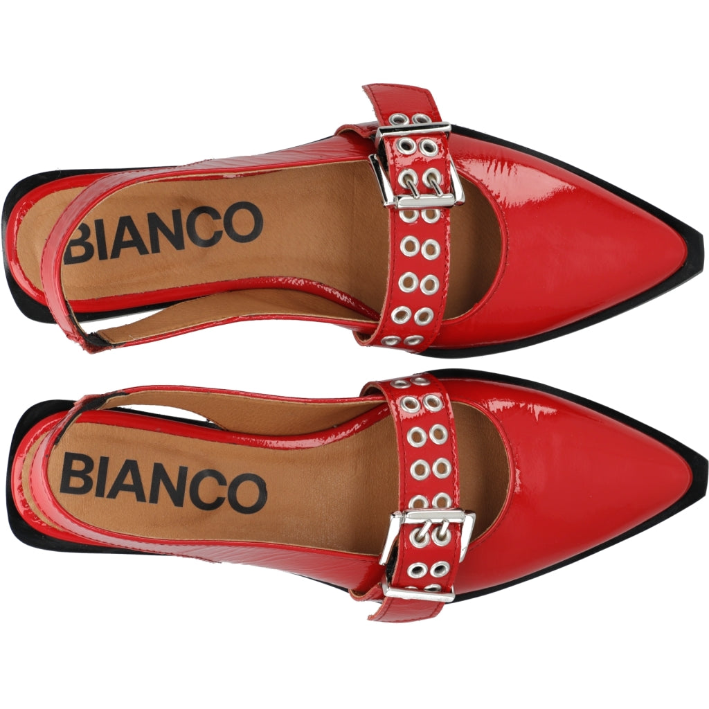 Victoria single buckle slingback leather