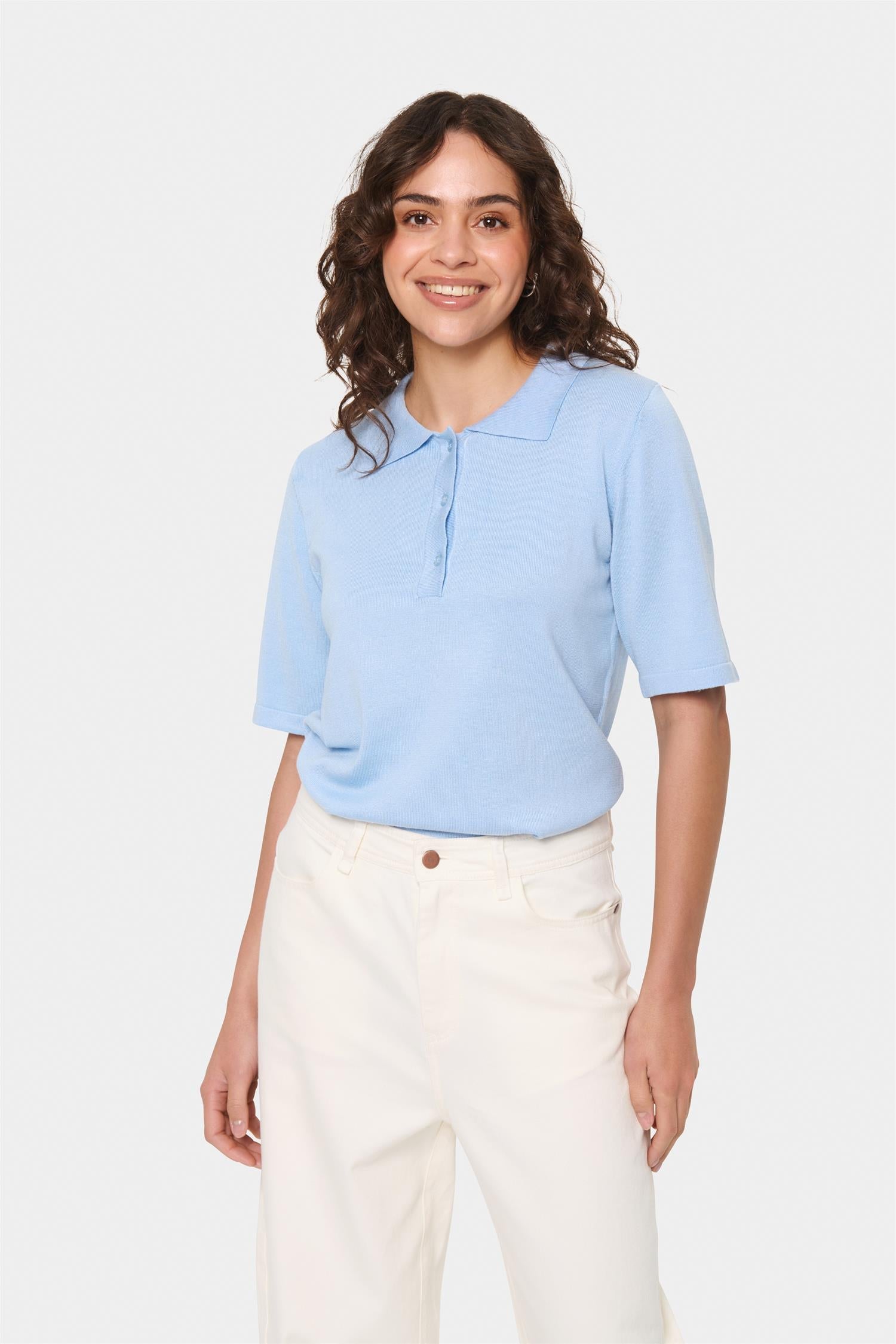 Mila polo ss pullover