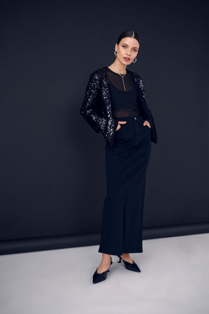 Sinem HW denim skirt