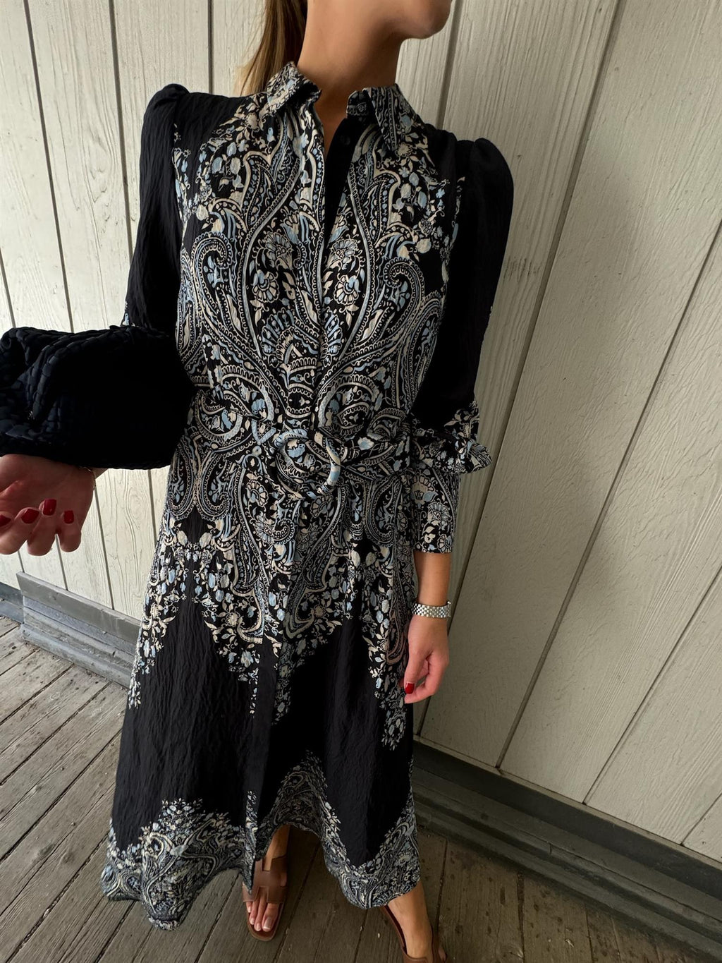 Birma ls long shirt dress