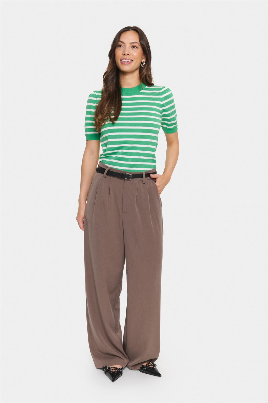 Mila ss stripe pullover