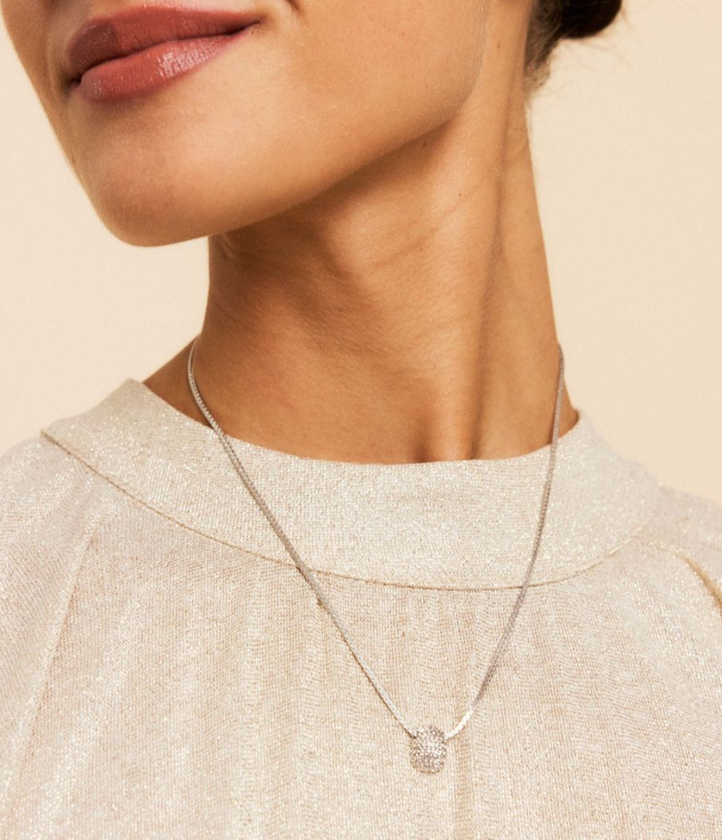 Amarillo necklace S rhodium