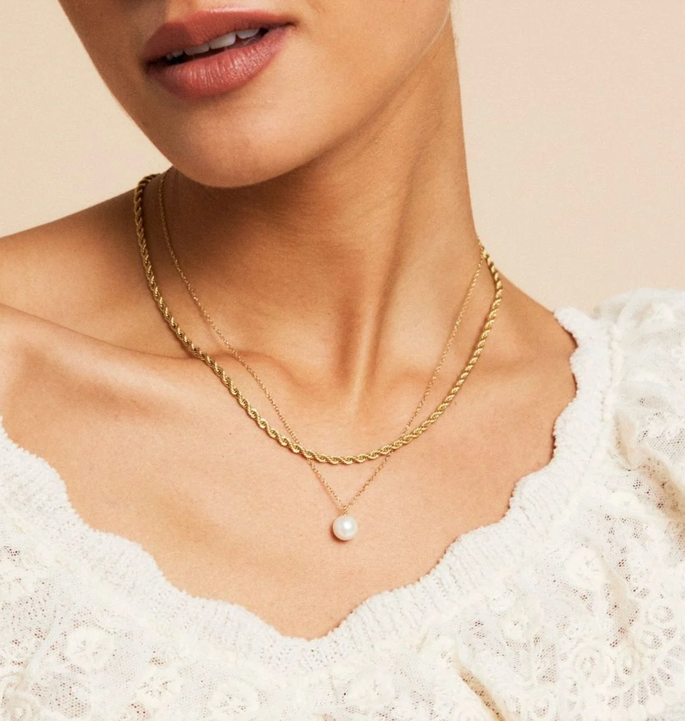 Lillian necklace L gold